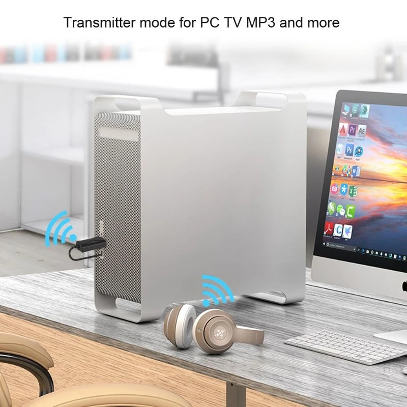 USB Bluetooth 5,0 приемник передатчика 3,5 мм разъем беспроводной стерео Громкая связь адаптер для ТВ ПК автомобиля AUX комплект беспроводной адаптер