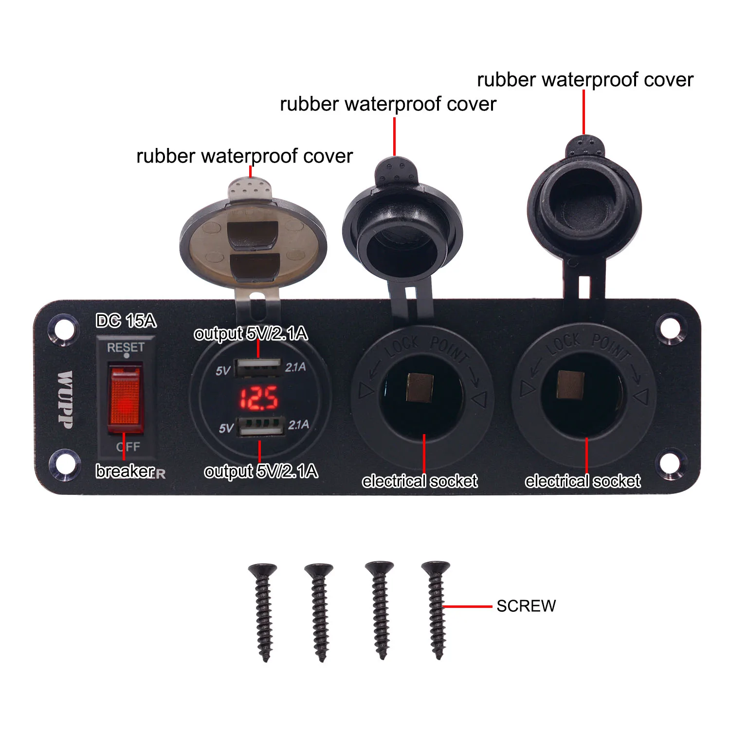 12V 4.2A автомобильное крепление 2 Порты и разъёмы USB Зарядное устройство 2/1 адаптер для зарядного устройства от прикуривателя в Зарядное устройство+ Цифровой вольтметр светодиодный автомобиль Мощность выключения