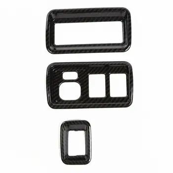 

3 Pieces Mirror Button Trim Frame Mouldings Parts Accessories New ABS Anti-rust Replacement
