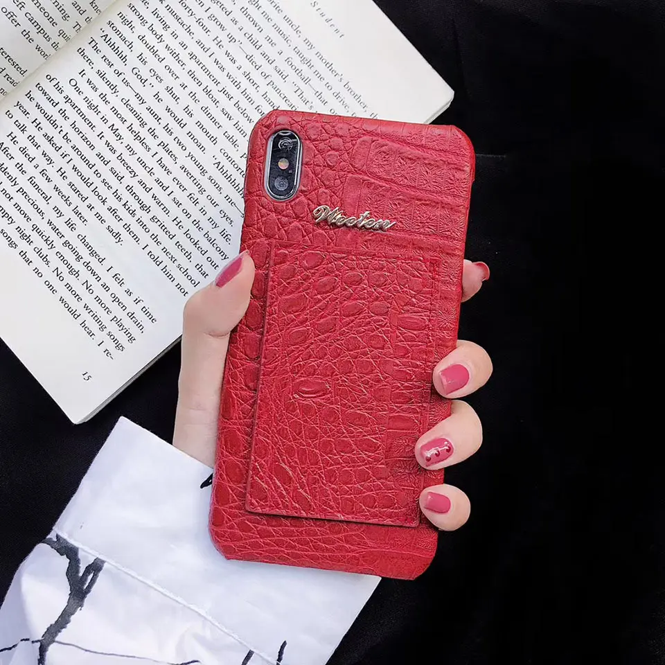Модный Роскошный чехол для карт телефона из искусственной кожи для iPhone XR X XS MAX чехол для iPhone 6 6S Plus 7 8