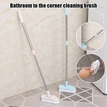

Adjustable Bathroom Wall Floors Cleaning Scrub Long Handle Brush Telescopic for Bathtub Tile TP899