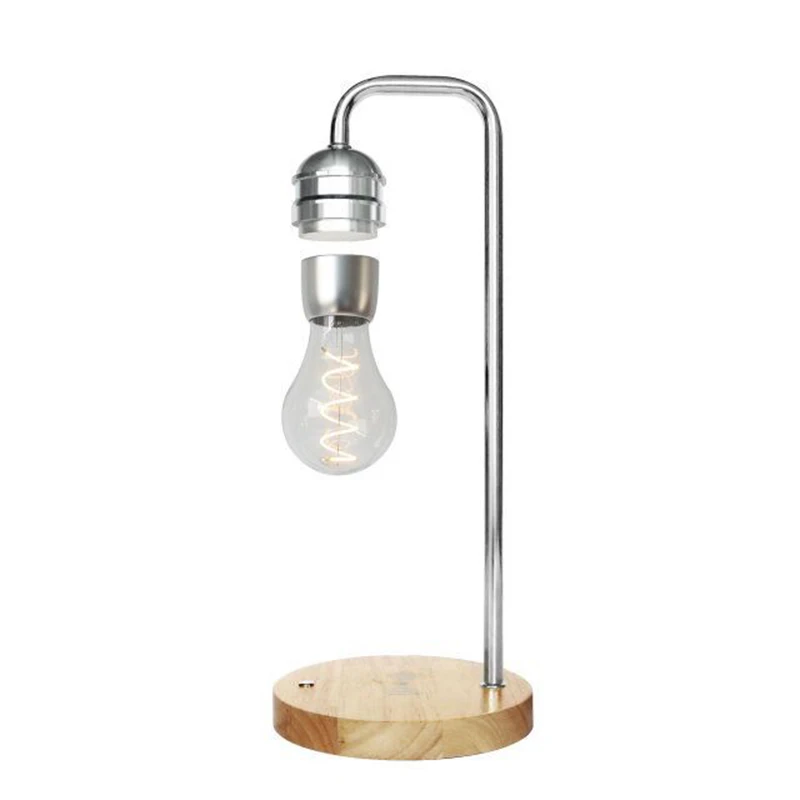 silver warm light Магнитная левитационная лампа настольная плавающая лампа для рождественского подарка декоративный магнит левитационный ночной Светильник Беспроводное зарядное устройство для телефона - Цвет: silver warm light