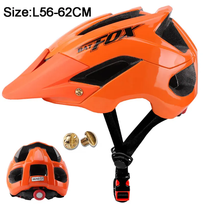 BATFOX велосипедный шлем ультралегкий мужской женский велосипедный шлем Casco Ciclismo 56-62 см внедорожный супер горный велосипед велосипедный шлем BMX - Цвет: J5002
