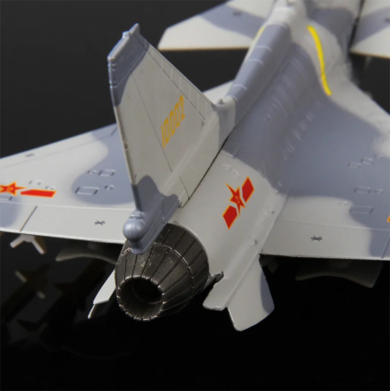 Игрушки подарок для детей 1/72 масштаб сплав J-10 самолет истребитель камуфляж два сиденья модель самолета