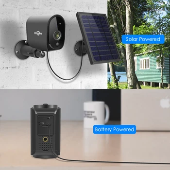 Hiseeu 1080P Solar Panel Rechargeable Battery Wireless IP Camera  Waterproof CCTV Security Camera WIFI two-way audio PIR Dectect 3