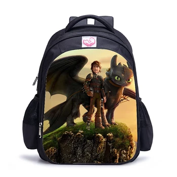 

16 Inch How to Train Your Dragon 3 Children School Bags Orthopedic Backpack Kids School Boys Girls Mochila Infantil Catoon Bags