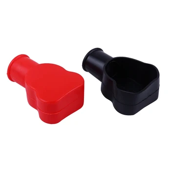 

2PCS YD308 Car Battery Negative Positive Terminal Insulating Protector Cap 12V Battery Clamps Replacement Car Accessories