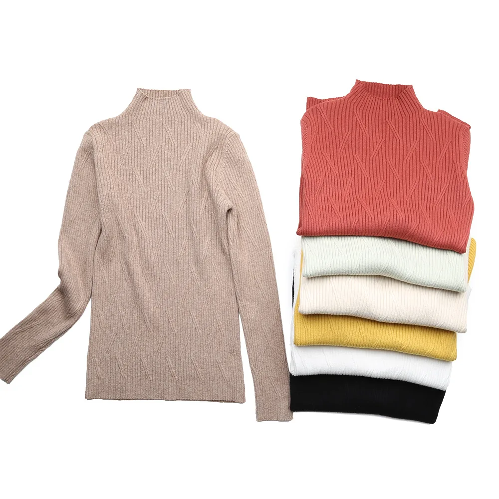 Women Basic Turtleneck Sweater Thick Warm Pullover Long Sleeve Ribbed Knitted Tops 2018 Autumn Winter Female Jumper Pull Femme | Женская