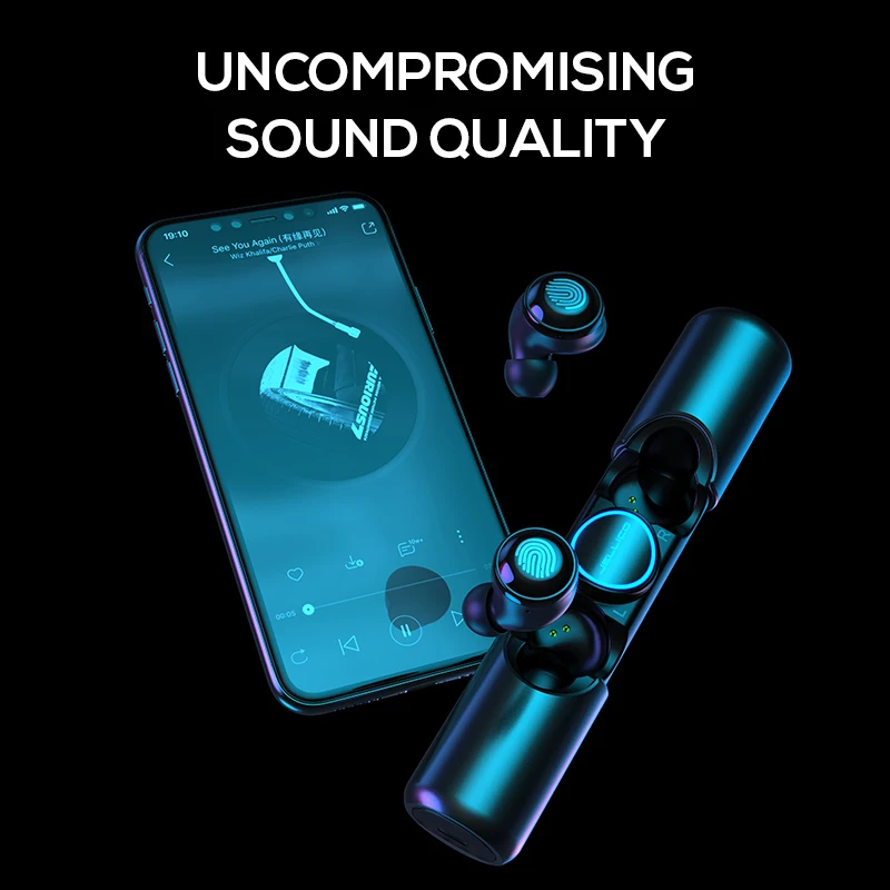Беспроводные Bluetooth наушники Jellico TWS спортивные Hi Fi с басами стереозвук HD 5 0