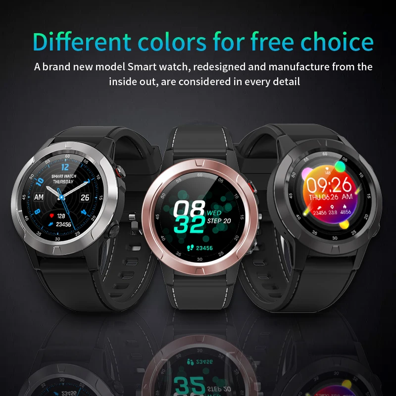 Новые смарт-часы мужские компас с GPS Smartwatch многоязычные IP67 водонепроницаемый монитор сердечного ритма часы напоминание о звонке