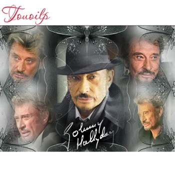 

NEW Johnny Hallyday Diamond Painting Cross Stitch Kits Diy Diamond Embroidery 3d Drill Diamond Mosaic Diamond Pasted Full Canvas
