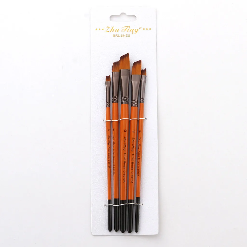 Товары Для рукоделия paint ing 5 Artist paint ing brasses кисть масляная акриловая плоская& tip paint Kit Набор Для Рисования Прямая поставка#3