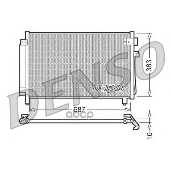 Конденсатор Кондиционера Subaru Forester(02-) Denso арт. DCN36002