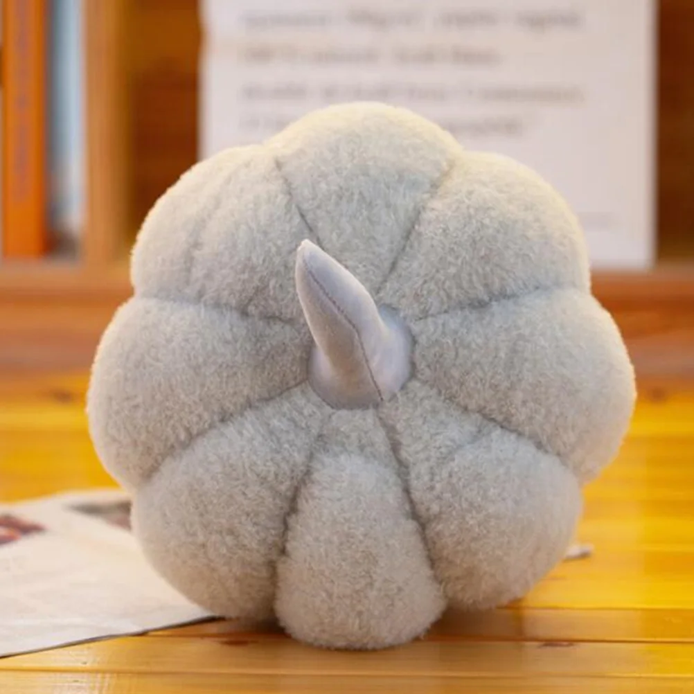 

Halloween Creative Soft Pumpkin Plush Toy Vegetable Pillow Cushion Halloween Decoration Gift Toy for Kids Grey