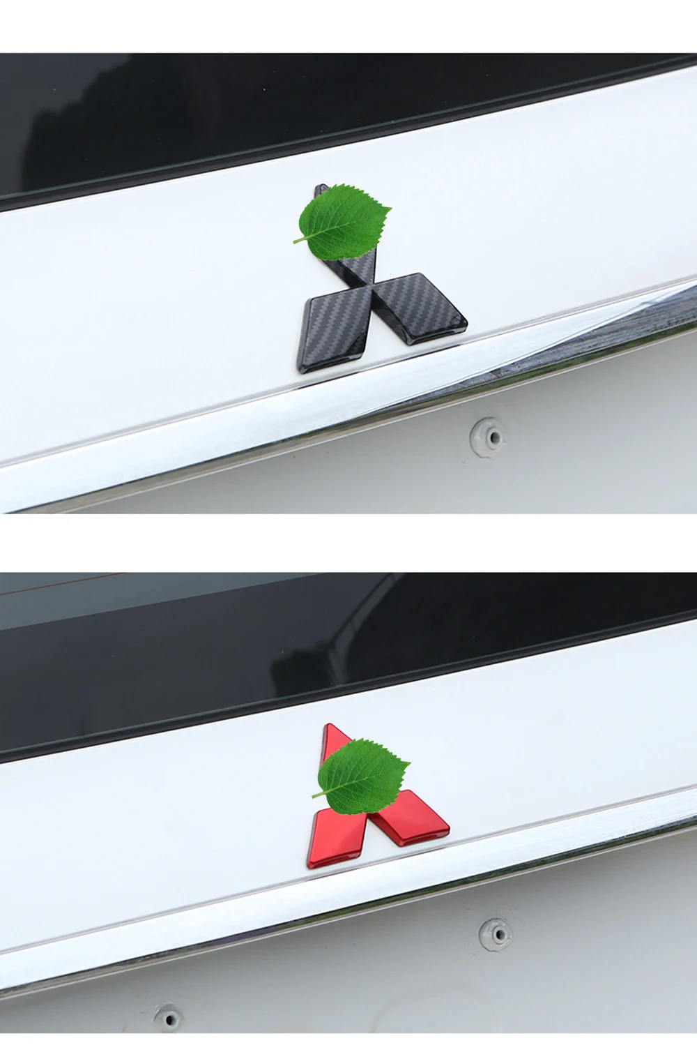 Аксессуары для салона автомобиля подходят для Mitsubishi Eclipse Cross декоративные наклейки для передних и задних автомобильных знаков