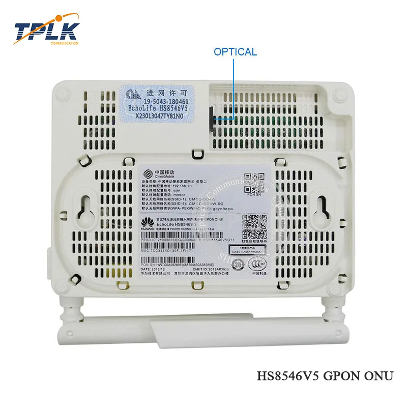 Оригинальный Новый HS8546V5 GPON ONU ONT с 4GE + 1TEL 2USB WIFI меньше чем HS8546V китайский мобильный