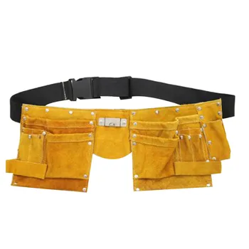 

Strong Tool Bag Leather Repair Kit Belt Tools Pouches Pocket Bag for Toolbox Waist Belt Double Bag