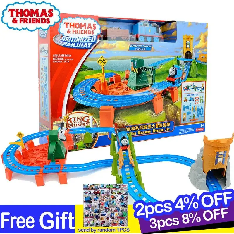 Оригинальный набор поездов Thomas and Friends с приключениями в виде замка