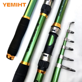 

GREEN High Carbon Portable Telescopic Fishing Rod Carp Fishing Fishing Tackle