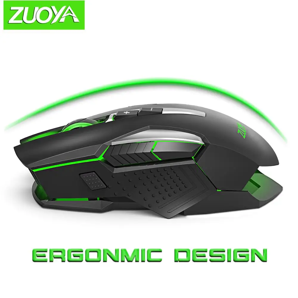 ZUOYA 35 клавиш подсветка Одноручная игровая клавиатура и мышь комплект Проводная игровая мышь и клавиатура Комплект для pro gamer