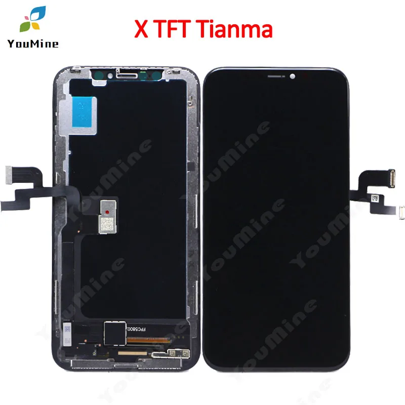 X TFT TianMa Для iphone xs max ЖК-дисплей сенсорный экран дигитайзер для iphone X XS XR дисплей сборка Замена для iphone x ЖК - Цвет: X TFT TianMa