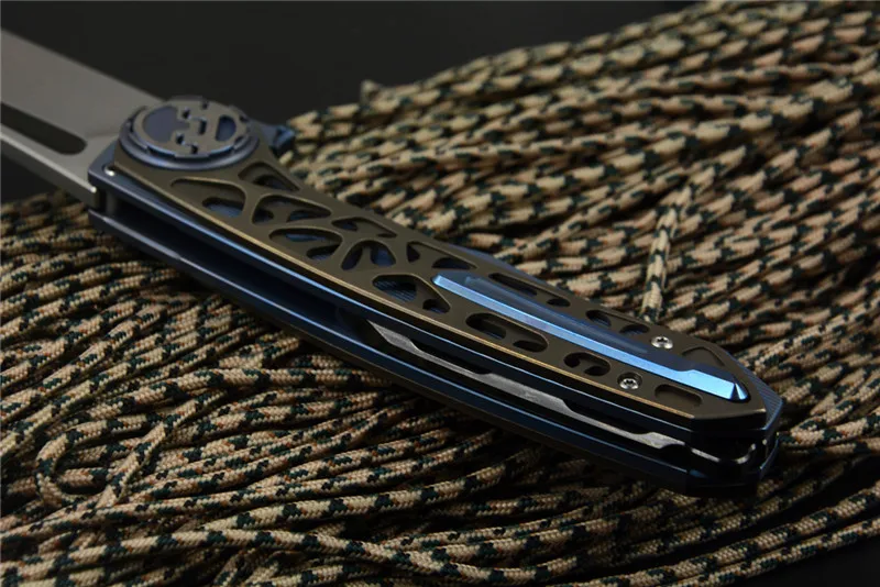 Новые ножи Harpoon VENOM M390 стальное складное лезвие, выдолбленный титановый или углеродное волокно ручка охотничий рыболовный карманный нож