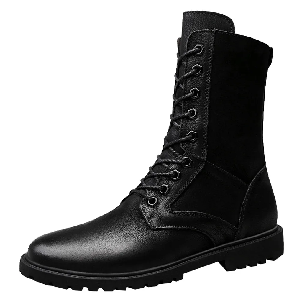 Обувь; мужские ботинки; обувь для мужчин; zapatos de hombre; мужская модная Уличная обувь с высоким берцем; кожаная обувь в британском стиле; классические повседневные ботинки