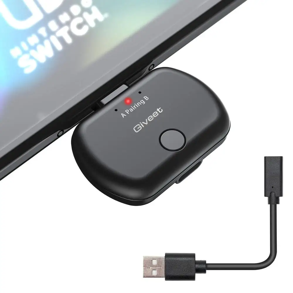Портативный Bluetooth 5,0 usb type C Aptx аудио передатчик с низкой задержкой беспроводной музыкальный адаптер для nintendo Switch PC Macbook