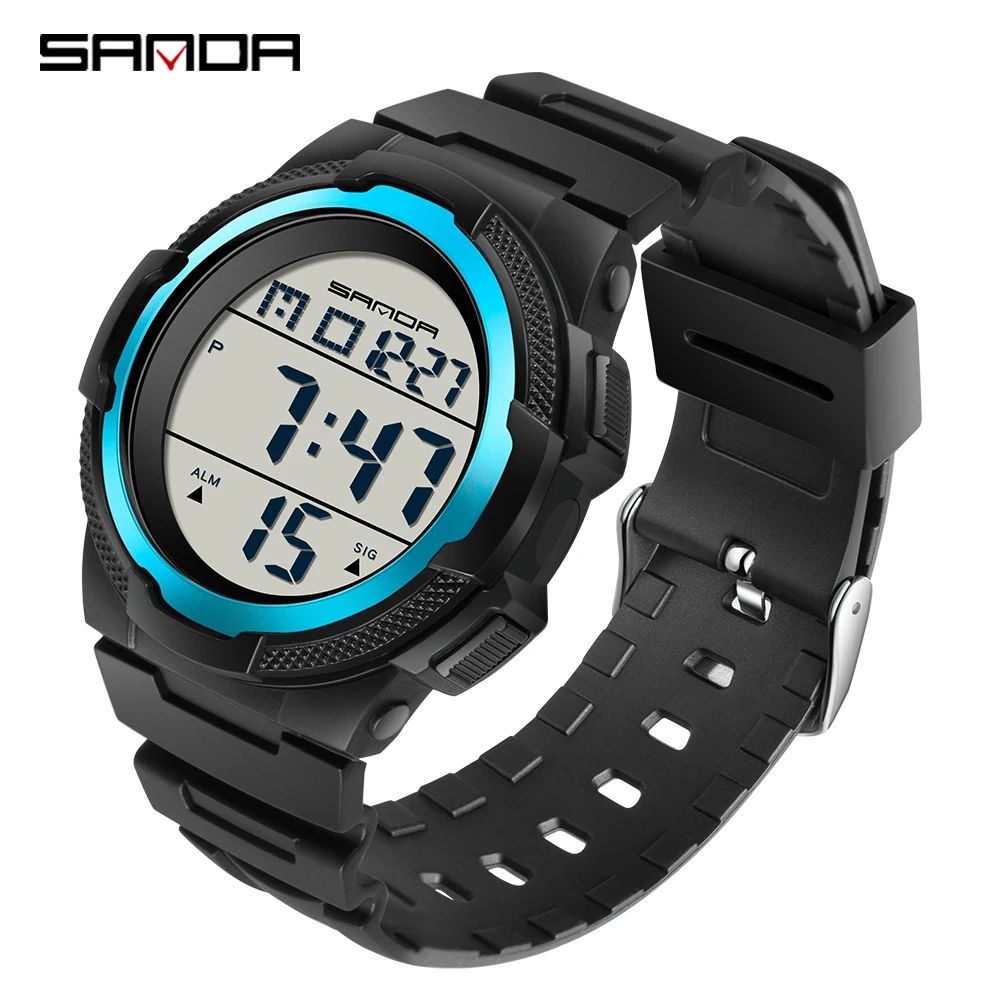 

Sanda Sports Outdoor Electronic Watches Chronos Countdown Men Waterproof LED Digital Watch Man Military Clock Relogio Masculino