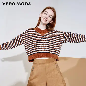

Vero Moda Women's Ethnic Striped V-neckline Drop-shoulder Sleeves Knit | 319113528