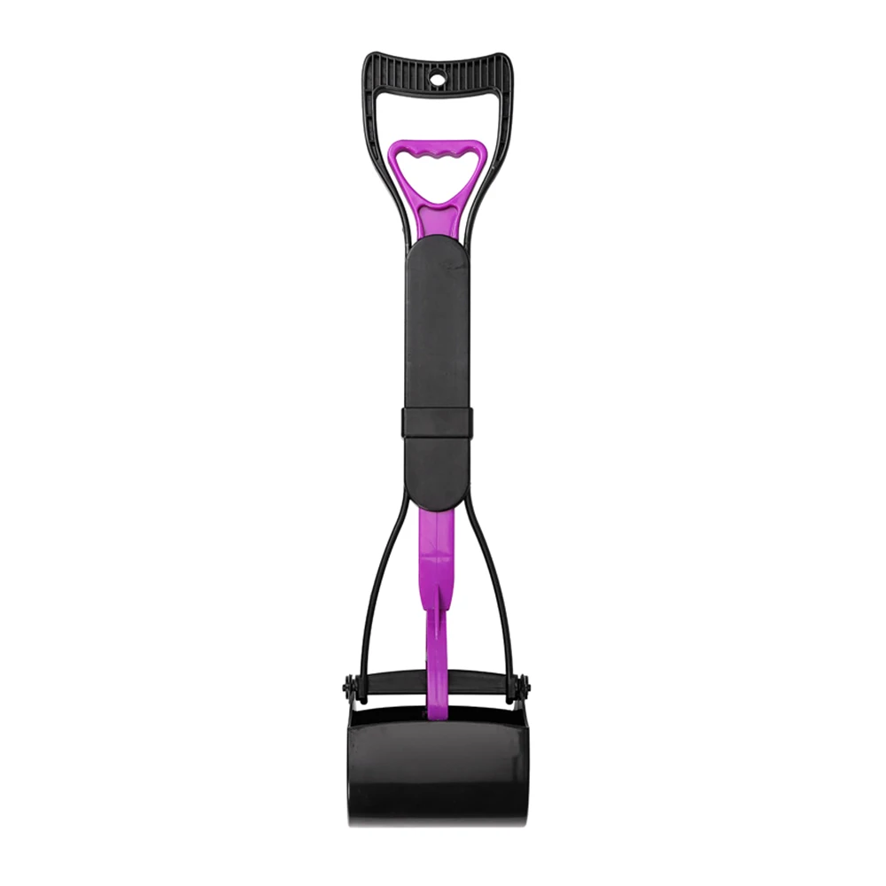 Pet Pooper Scooper с длинной ручкой, Pet Pooper Scooper, собака, кошка, мусорный захват, совок для уборки собачьих экскрементов - Цвет: Фиолетовый