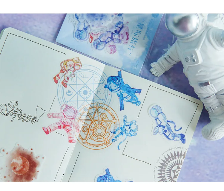 40 шт. Kawaii Planet декоративные наклейки s милые декоративные наклейки s Бумага Клейкая наклейка для детей DIY Скрапбукинг дневник принадлежности