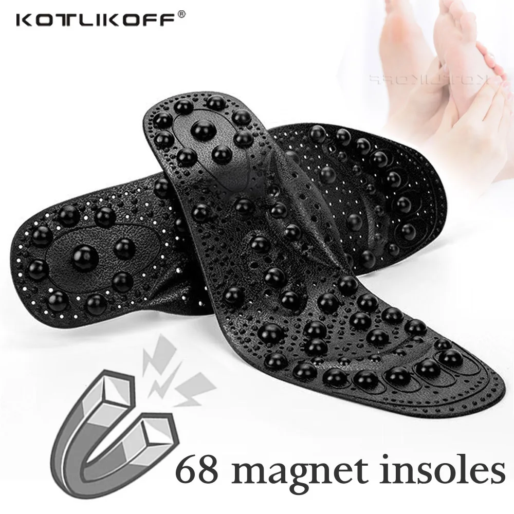 KOTLIKOFF Enhanced upgrade 68 Magnetic Massage insole Foot Acupuncture Point Therapy Insole Cushion Body Detox Slimming Magnetic|Insoles| - AliExpress