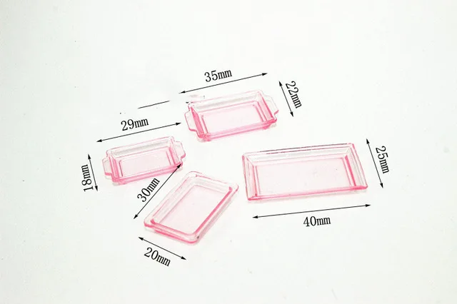 pink 1:12 кукольный домик Миниатюрный Мини поднос тарелка кукла кухонные аксессуары Игрушка для леса животных Семья коллекционный подарок - Цвет: pink