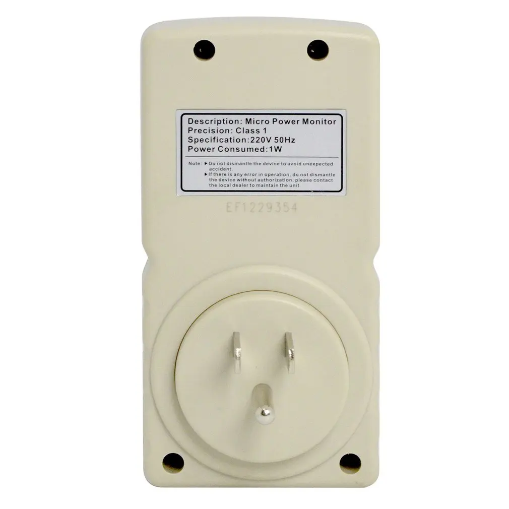 Цифровой измеритель микромощности, анализатор, монитор, 220 В, 10, Am, US/EU Plug, GM86, тестер, измерительный коэффициент мощности/частота/амперметр, вольтметр