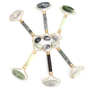 

Green Facial Healthy Face Beauty Body Head Neck Foot Nature Jade Roller Massager E65F