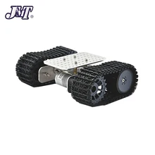 JMT мини-робот-Танк из алюминиевого сплава, шасси робота 12 В постоянного тока, мотор-редуктор, ручной работы, набор для самостоятельного изготовления, светильник-танк, робот-шасси