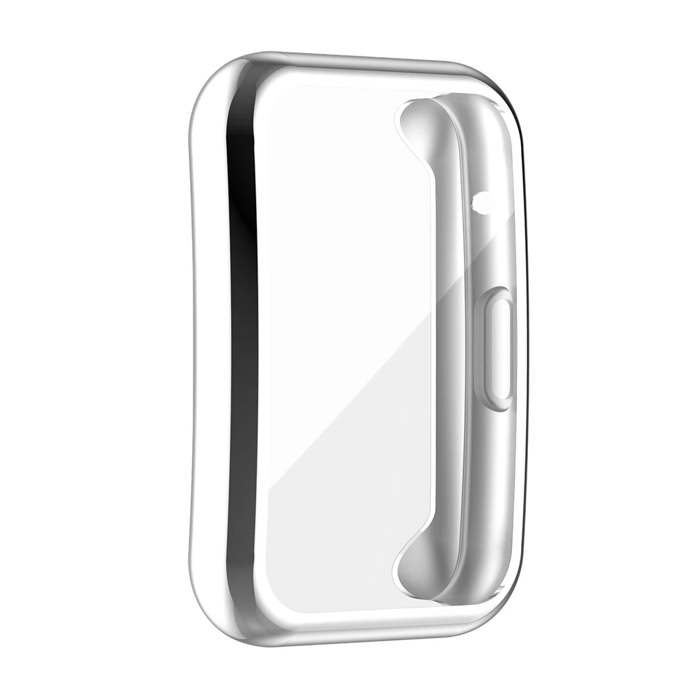 TPU Soft Full Screen Glass Protector Case Shell Edge Frame For Huawei Watch Fit Strap Band Protective Bumper Cover Accessories 