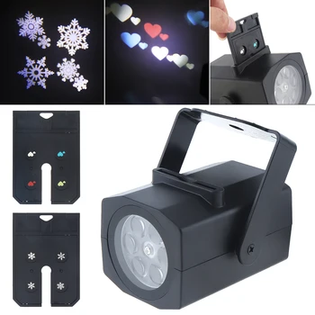

AC 85-260V 4W Universal Card LED Image Projection Lamp with 2 Cards Suitable for Family Party / KTV / Disco / Bar / Stage