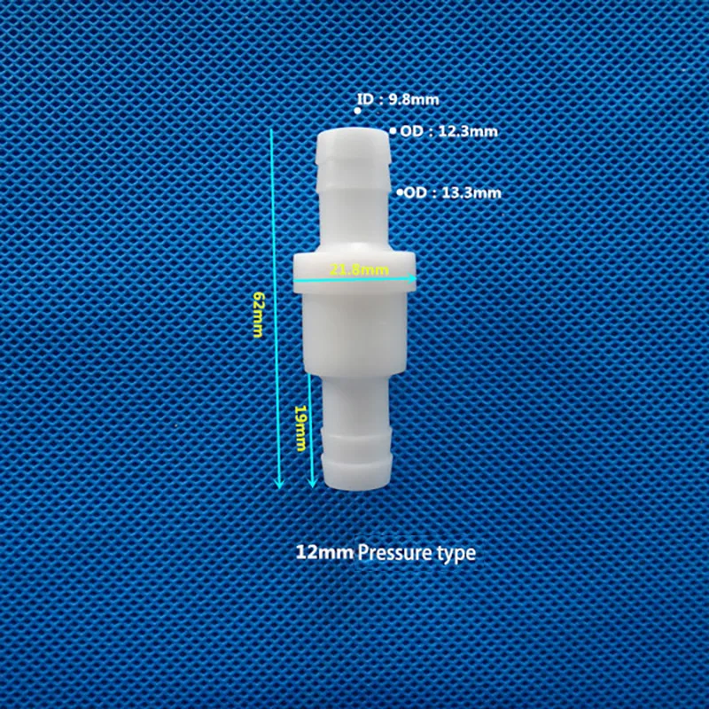 Clapet Anti-Retour Plastique 12mm - Pour Eau, Essence, Diesel - Marine, Auto, Caravane Et Agricole