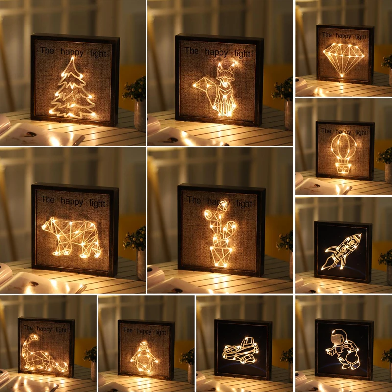 Restoring ancient ways Plastic Photo frame Coloured lights Space Animal Botany A living room decorate modelling