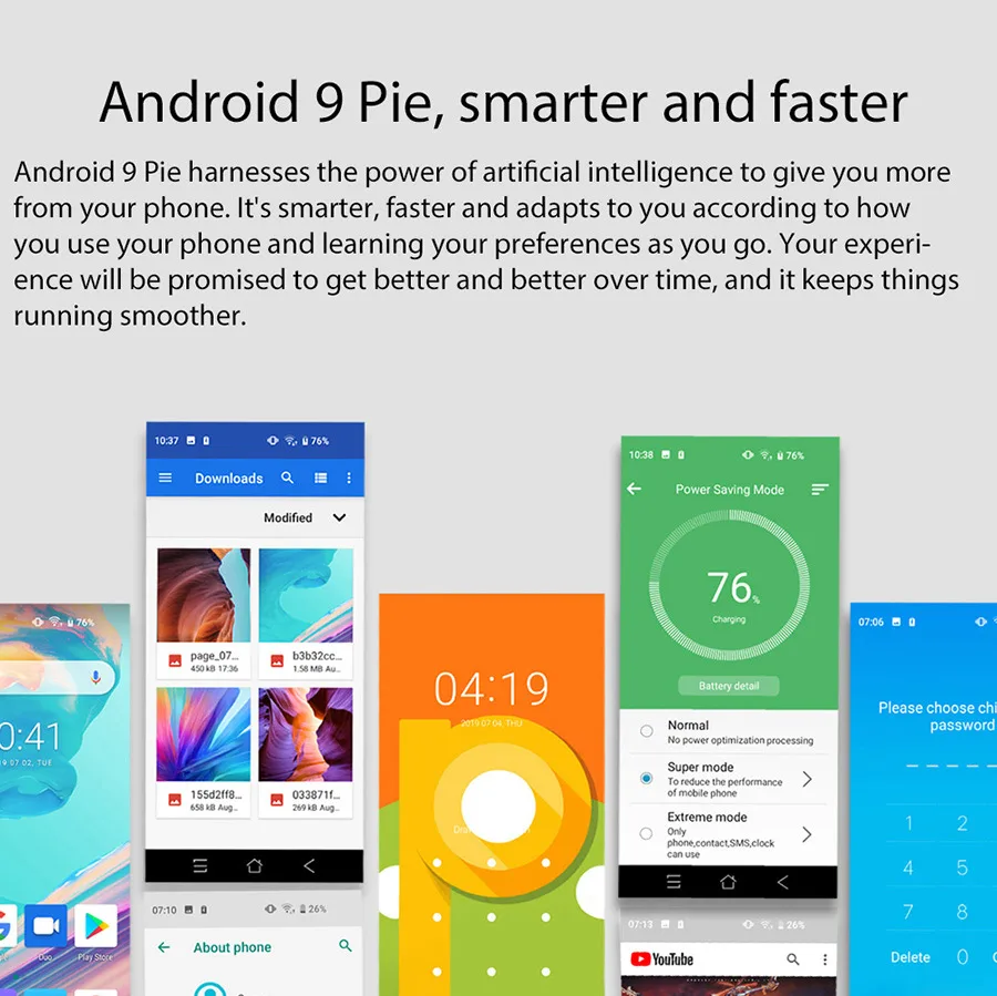 Мобильный телефон Blackview BV9100, 4 ГБ, 64 ГБ, экран 6,3 дюйма, Восьмиядерный Android 9,0, 16 Мп, быстрая зарядка, 13000 мАч, OTG, NFC, смартфон
