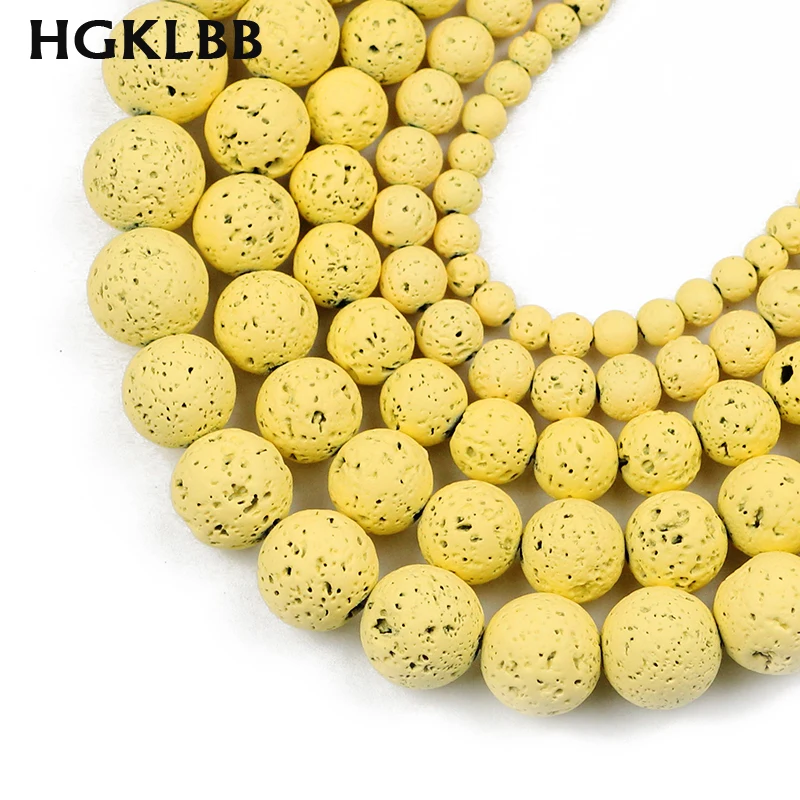HGKLBB резиновые светло желтые натуральные флейты 4/6/8/10/12 мм круглые свободные