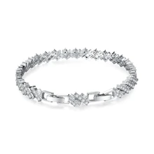 Минималистичный корейский и японский тренд уличная стрельба женский браслет полный AAA циркон нержавеющая сталь браслет цепочка женские ювелирные изделия