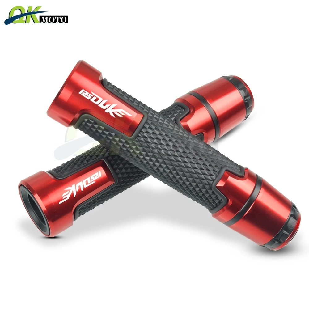 Аксессуары для мотоциклов 7/8 ''22 мм CNC алюминиевые ручки и ручки бар ручки торцевой слайдер колпачок штекер набор подходит для KTM 125 DUKE 125 duke - Цвет: Красный