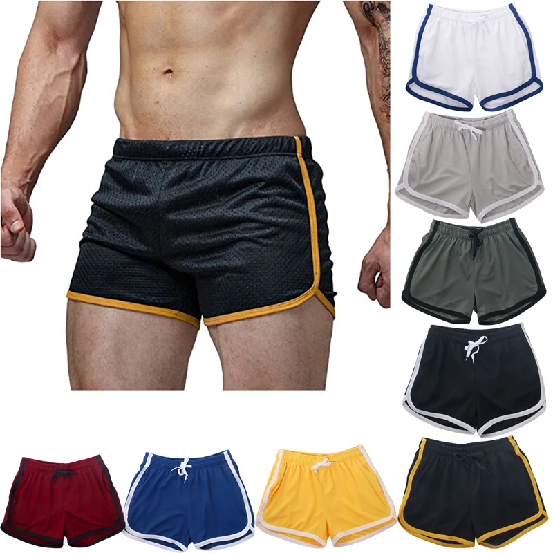 Men Summer Running Shorts Sports Jogging Fitness Quick Dry Trunks Gym Soccer Bottoms Beachwear