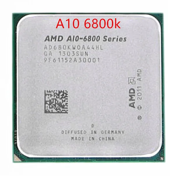 Четырехъядерный процессор AMD A10 6800k 6800 4 1 ГГц разъем FM2 для процессора бесплатная