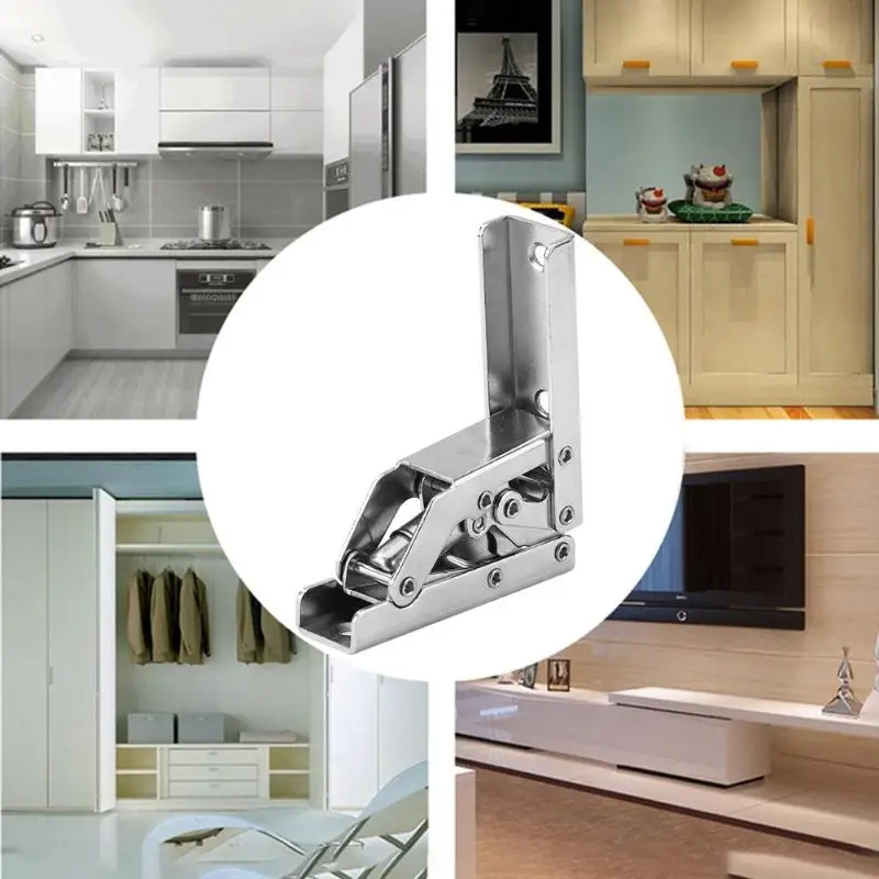 90 градусов Складная Дверь/полка петли невидимый мебельный кронштейн держатель