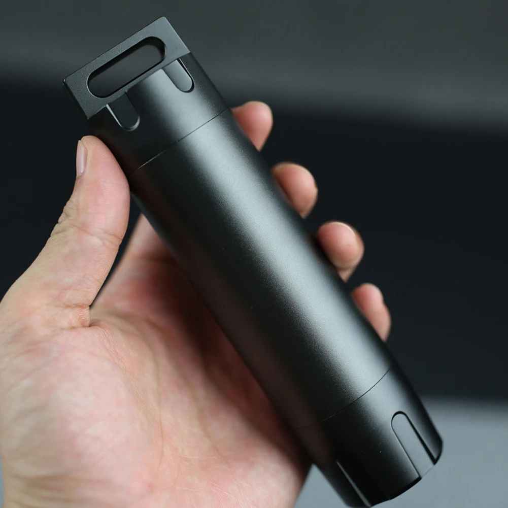 Botella sellada de aleación de aluminio para uso en exteriores, recipiente sellado de aleación de oro, resistente al agua