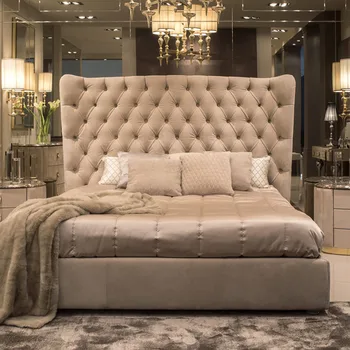 

Postmodern luxury buckle premium custom bed king size
